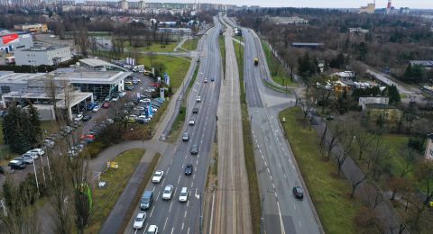 Przebudowa torowiska w ul. Przybyszewskiego  w Łodzi