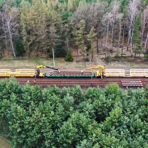 Dostawa i rozładunek rozjazdów: Switcher - LOT C