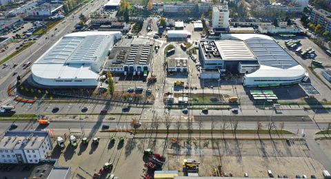 Rozbudowę zajezdni tramwajowej MPK przy ulicy Kołobrzeskiej 40 w Olsztynie
