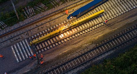 Turnout block logistics – Łódź Railway Junction