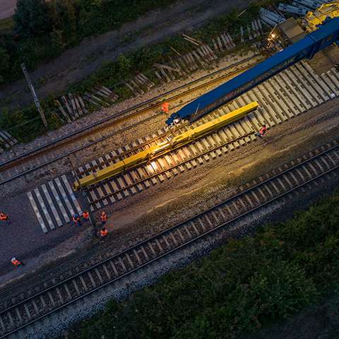 Turnout block logistics – Łódź Railway Junction