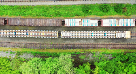 Delivery of high speed turnouts using Switcher wagons (Zeltweg – Plichowice) 
